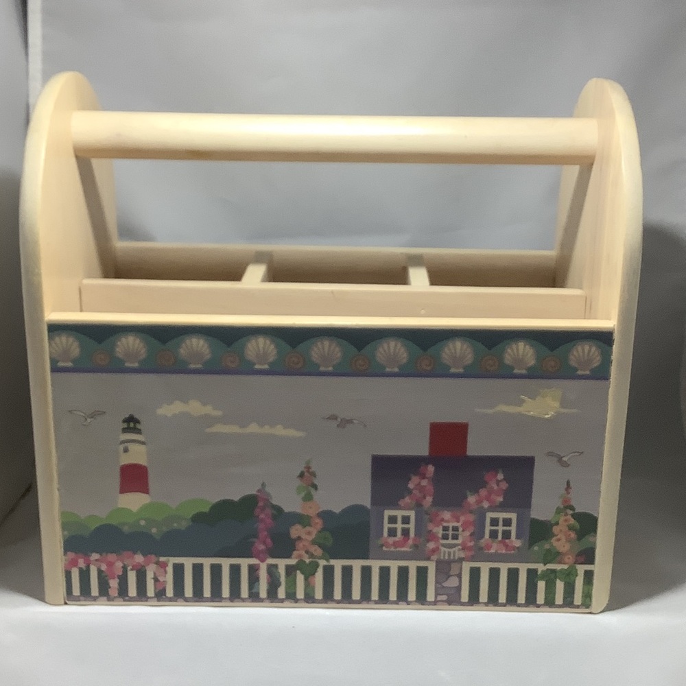 Kamenstein Wooden Nautical Utensil Caddy